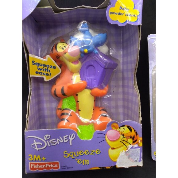 Vtg. Bundle 2 Squeeze 'em Winnie Pooh Disney Fisher Price & Eeyore Squeeze Toy - Picture 5 of 7